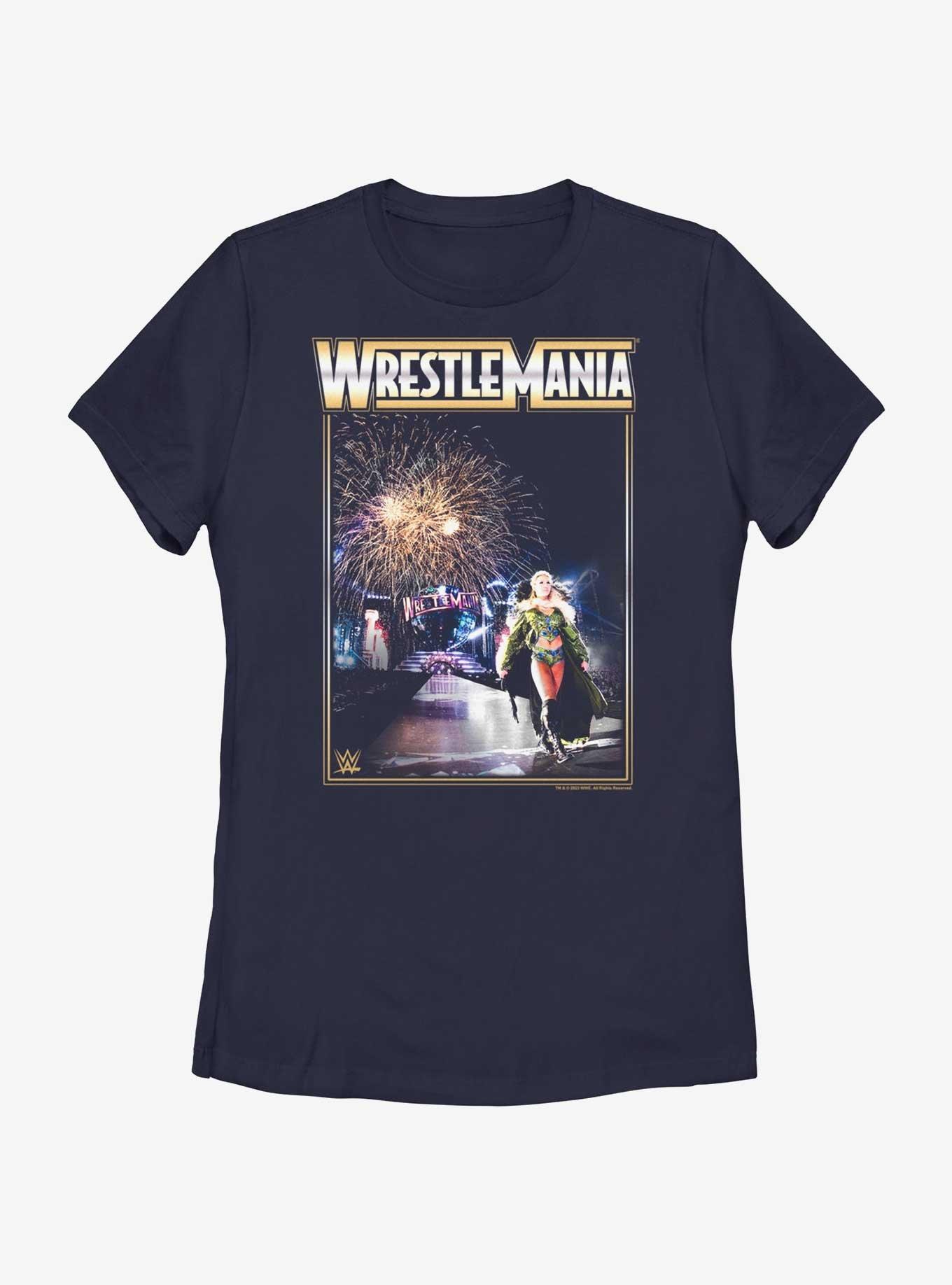 WWE Wrestemania Charlotte Flair Entrance Womens T-Shirt