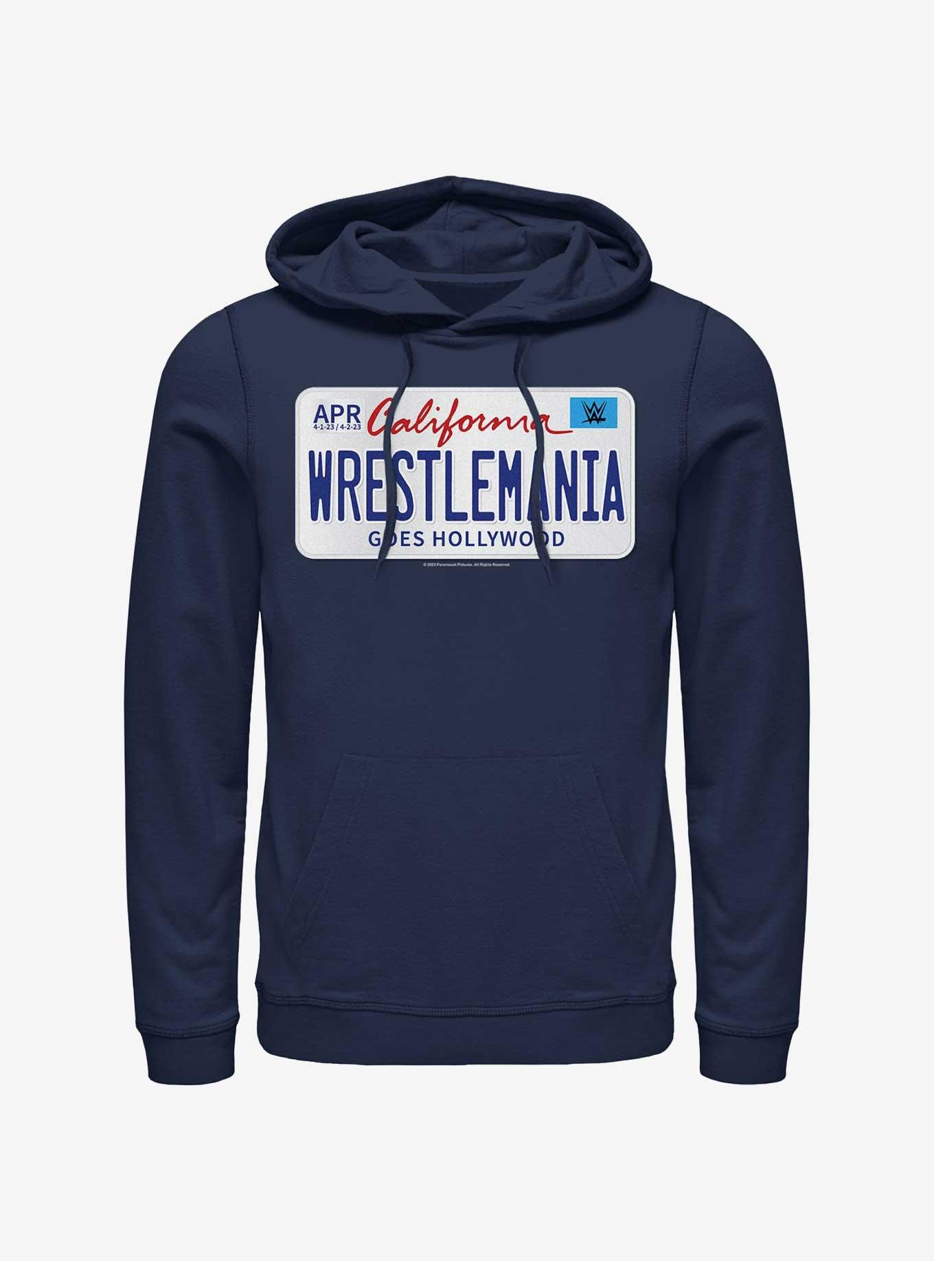 WWE WrestleMania 39 License Plate Logo Hoodie