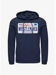 WWE WrestleMania 39 License Plate Logo Hoodie, NAVY, hi-res