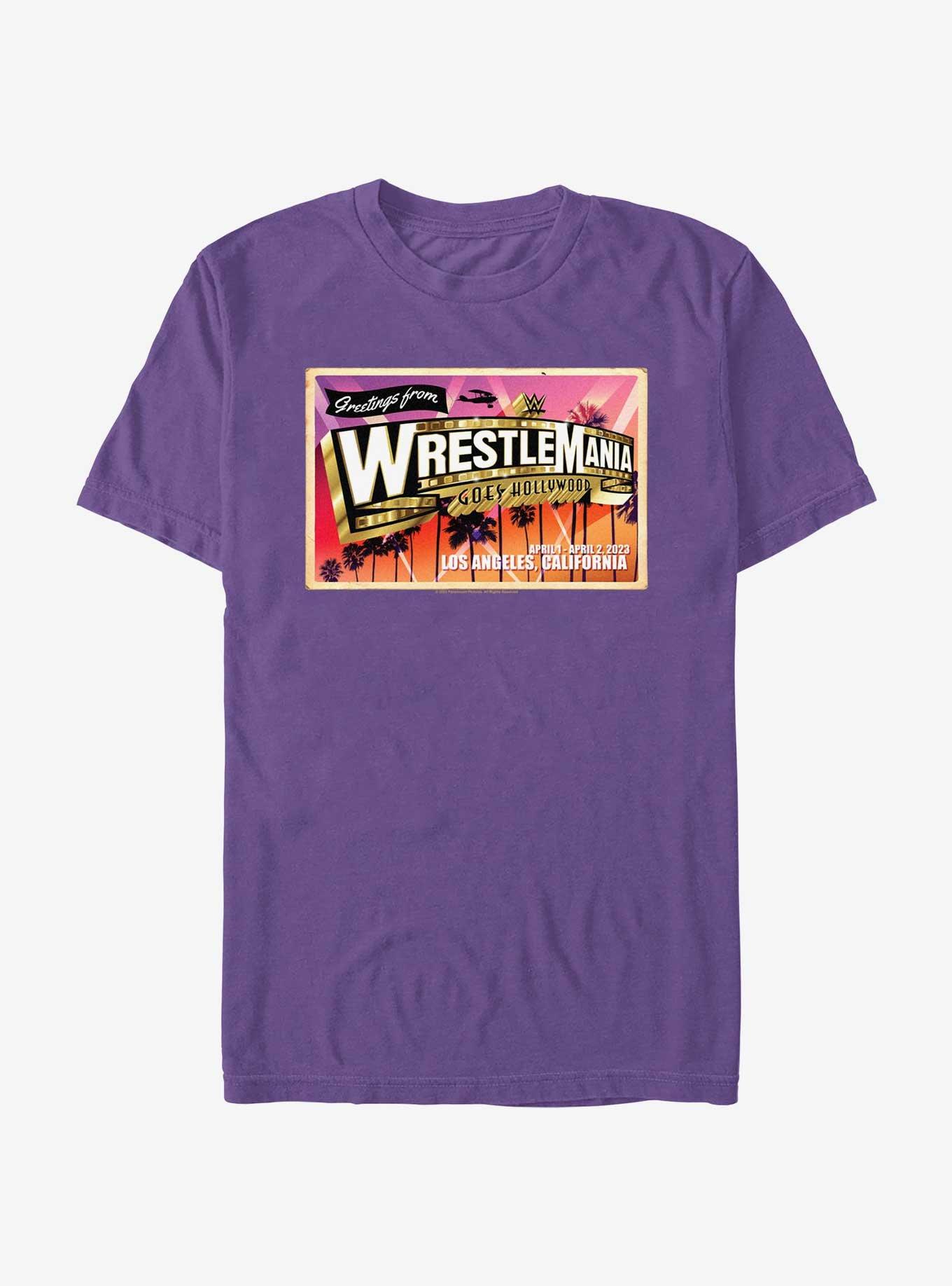 WWE WrestleMania 39 Hollywood Poster T-Shirt