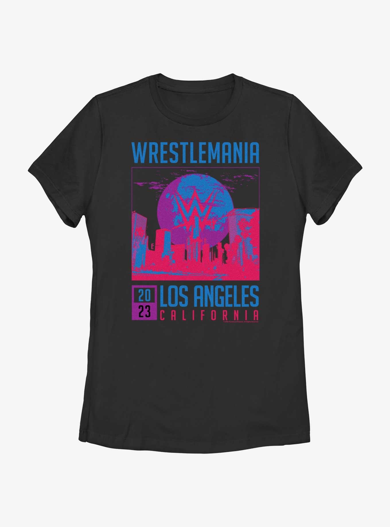 WWE WrestleMania 2023 Los Angeles Poster Womens T-Shirt