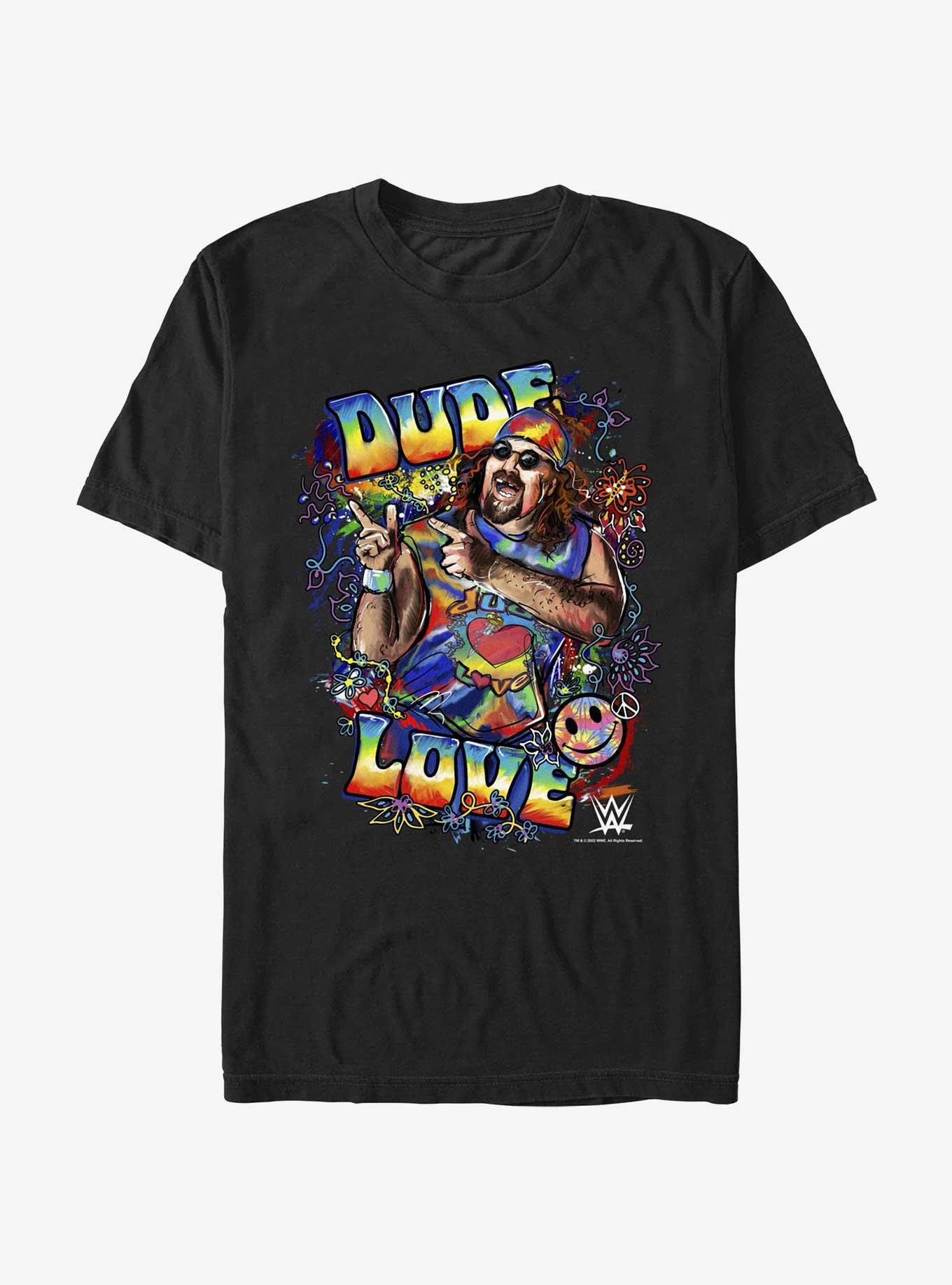 Boxlunch WWE Dude Love Doodle Art T Shirt MainPlace Mall