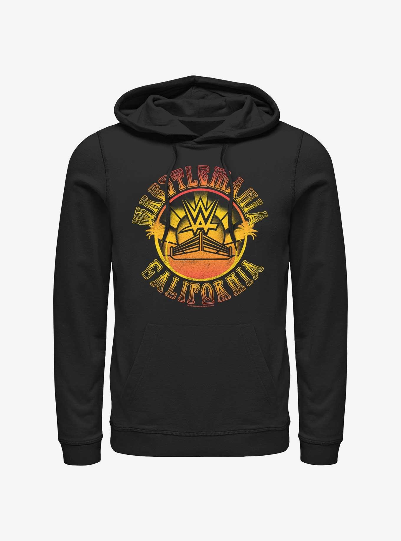 WWE WrestleMania California Surf Style Hoodie, BLACK, hi-res