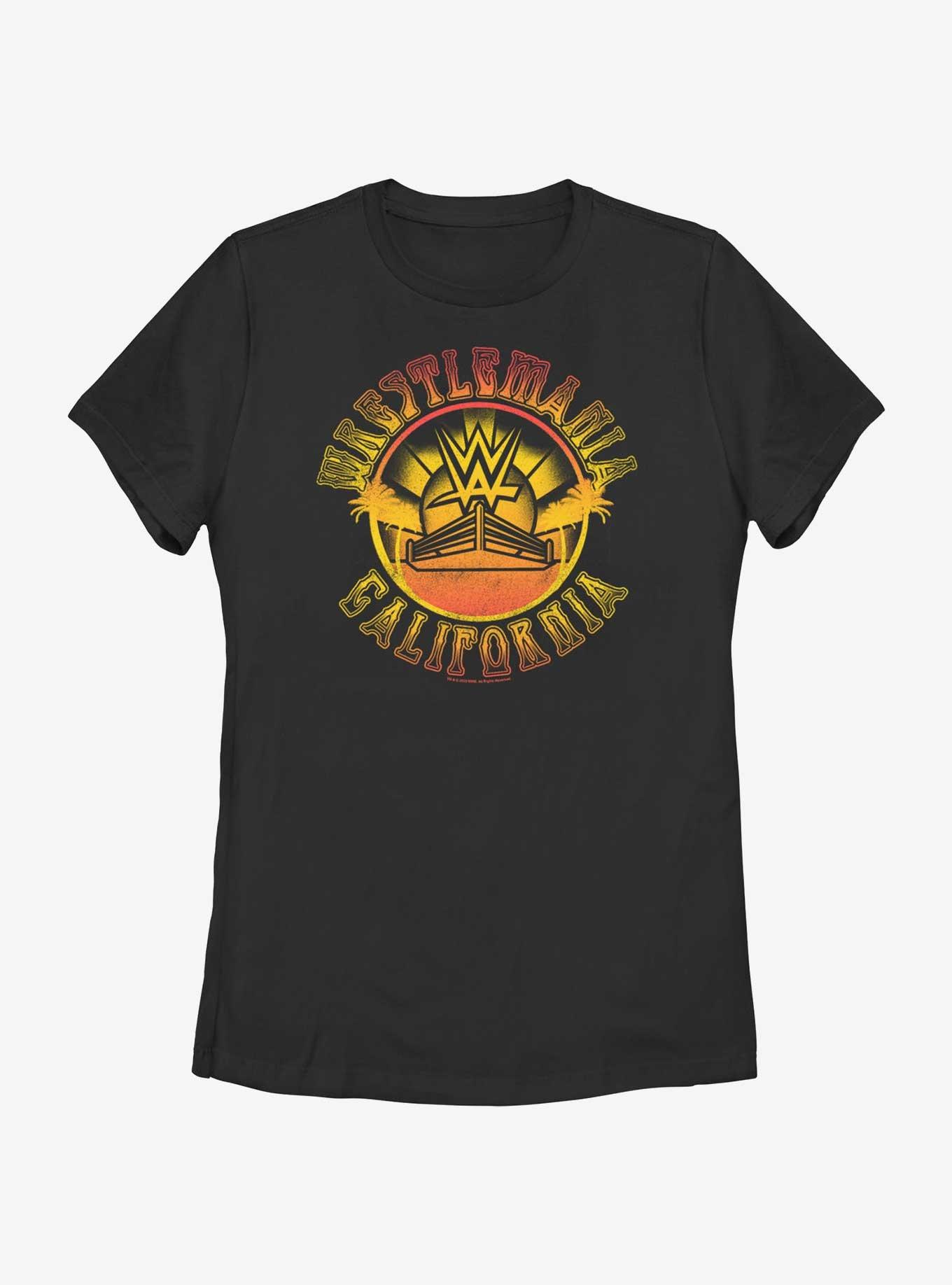 WWE WrestleMania California Surf Style Womens T-Shirt