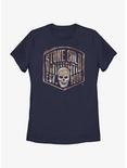 WWE Stone Cold Skull Crest Womens T-Shirt, NAVY, hi-res