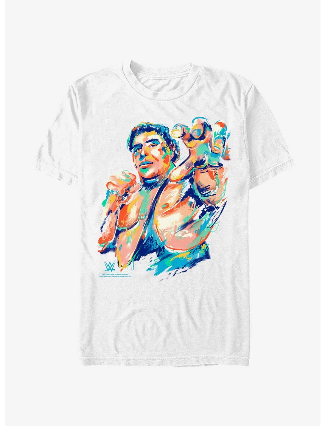 WWE Andre The Giant Paint Style T-Shirt, WHITE, hi-res