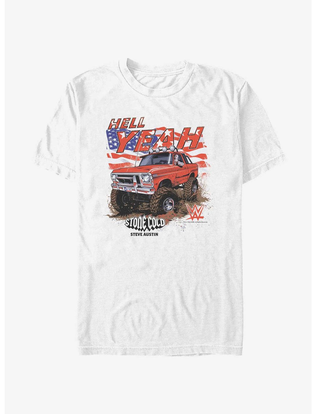 WWE Stone Cold Hell Yeah Truck T-Shirt, WHITE, hi-res