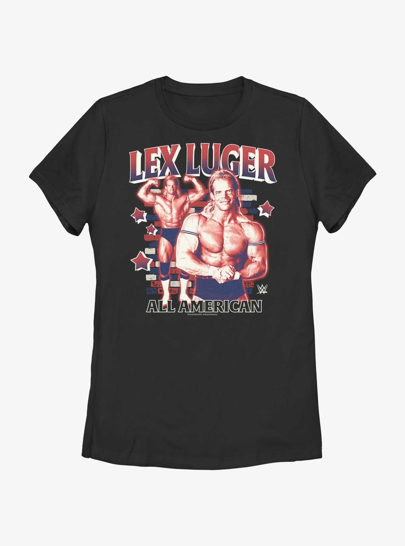 WWE Lex Luger All American Pose Womens T-Shirt