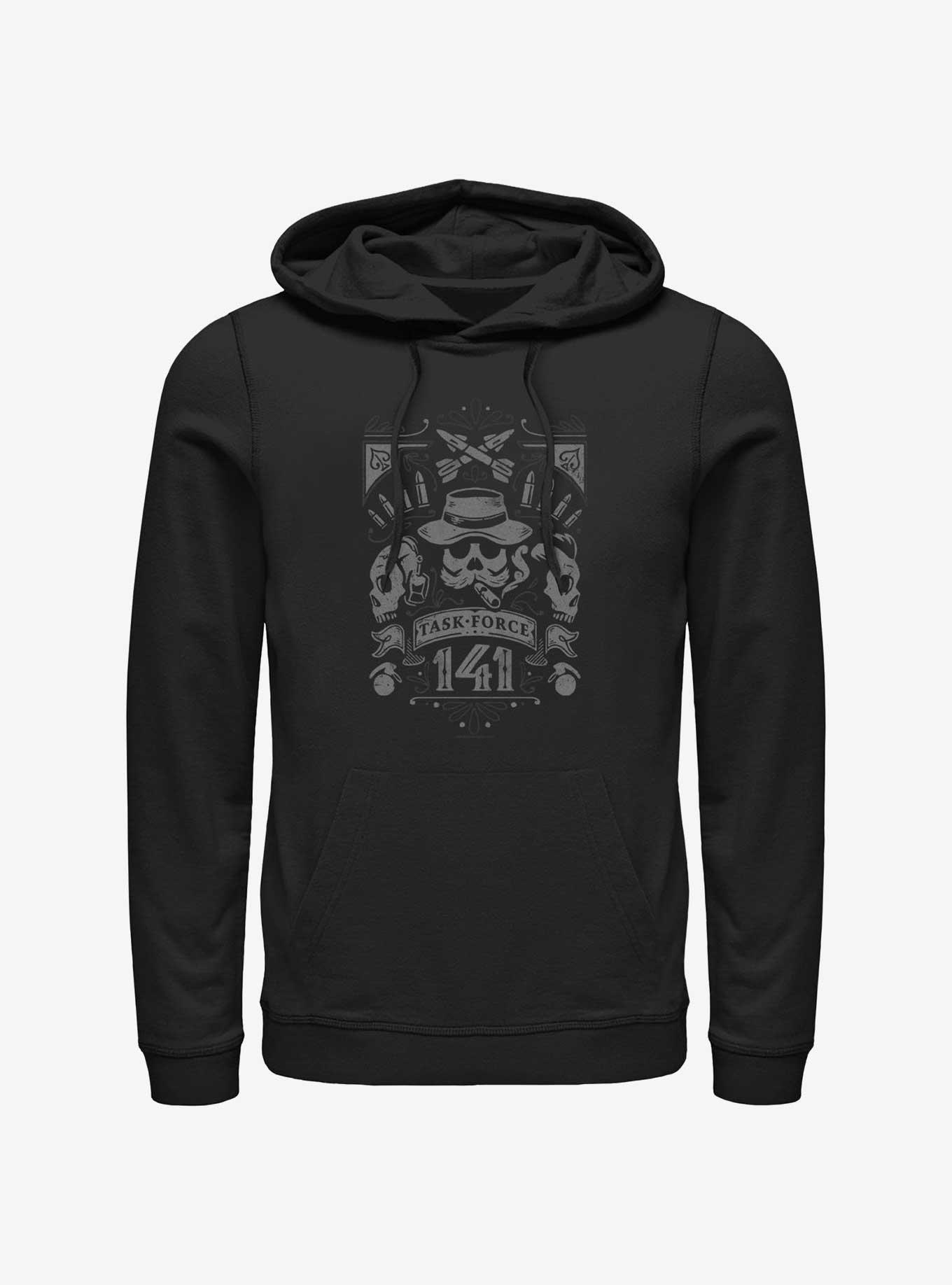Call of Duty Task Force 141 Skulls Hoodie, BLACK, hi-res