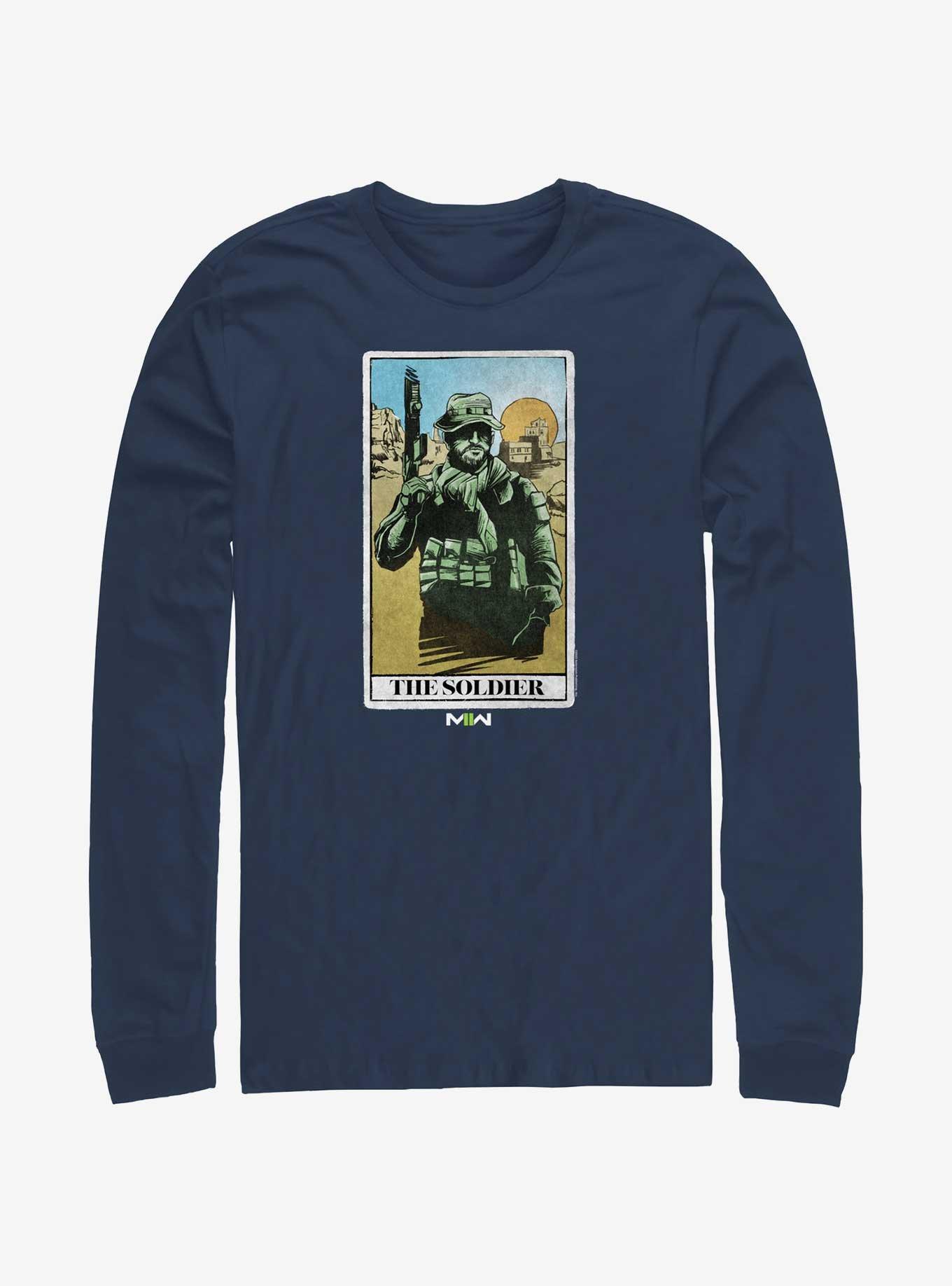 Call of Duty The Soldier Card Long-Sleeve T-Shirt, NAVY, hi-res