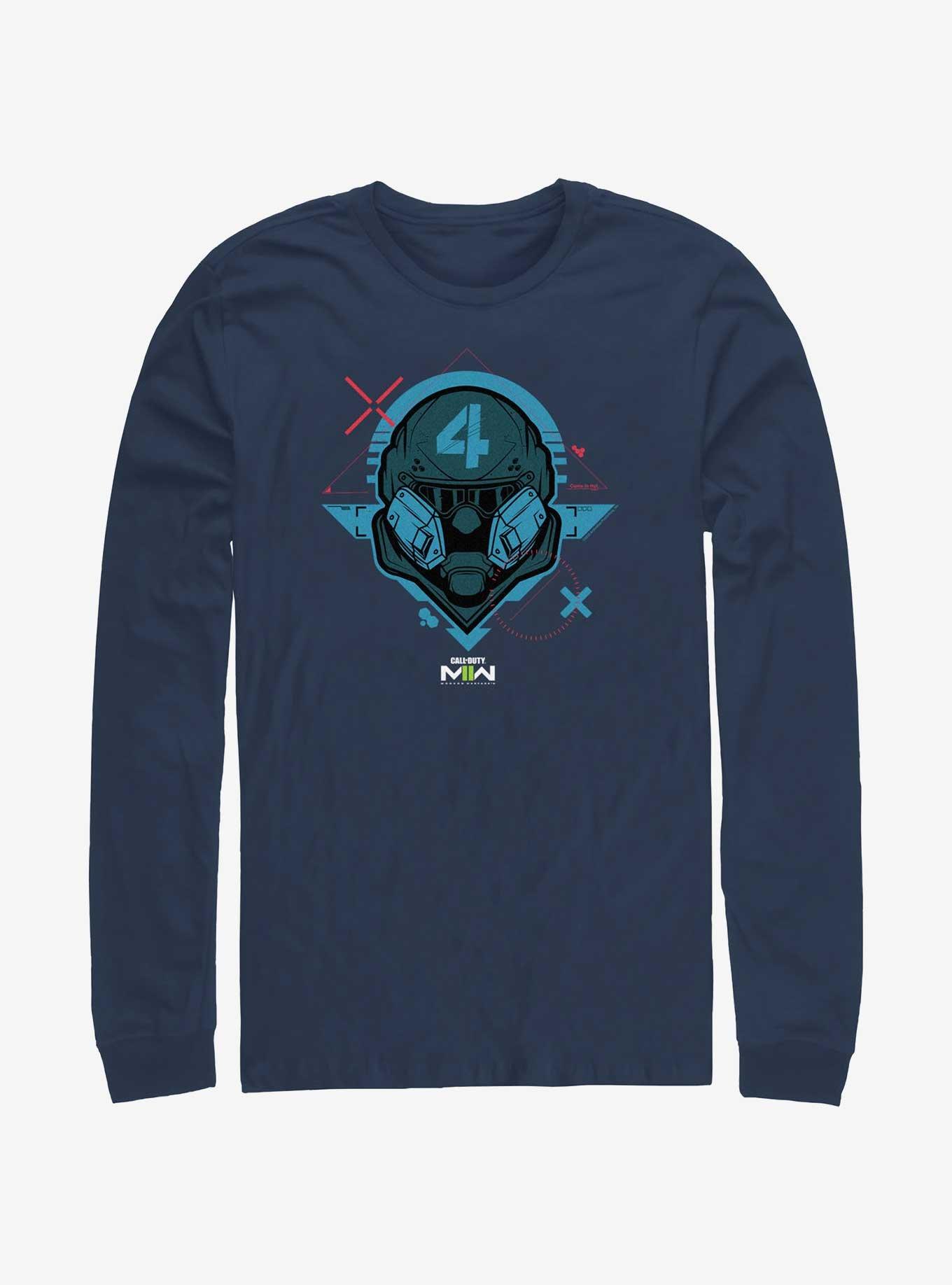 Call of Duty War Face Long-Sleeve T-Shirt, NAVY, hi-res