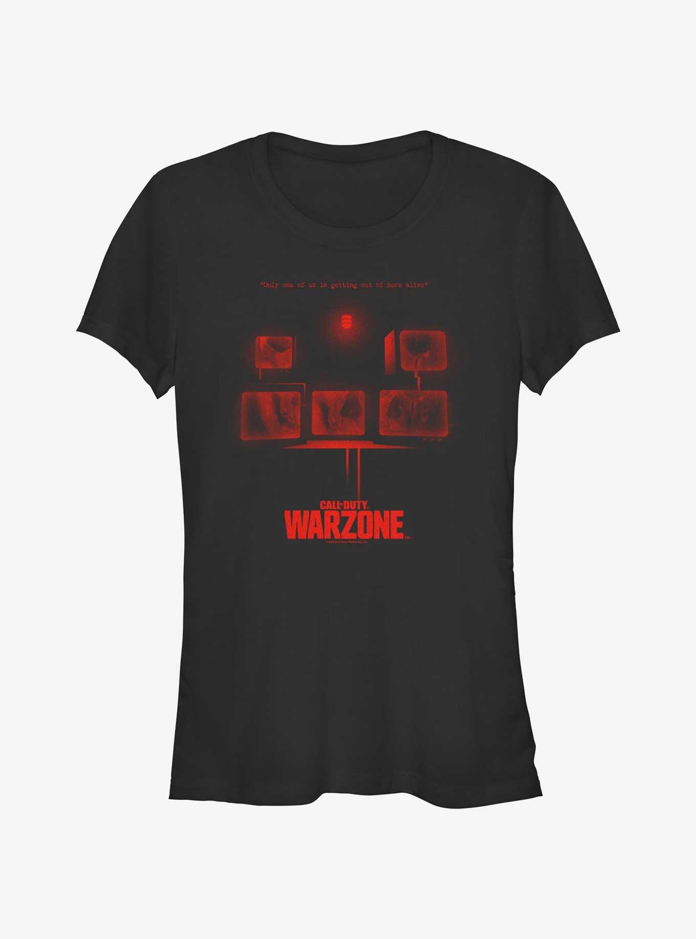 Call of Duty: Warzone Ghost Faces Televisions Girls T-Shirt
