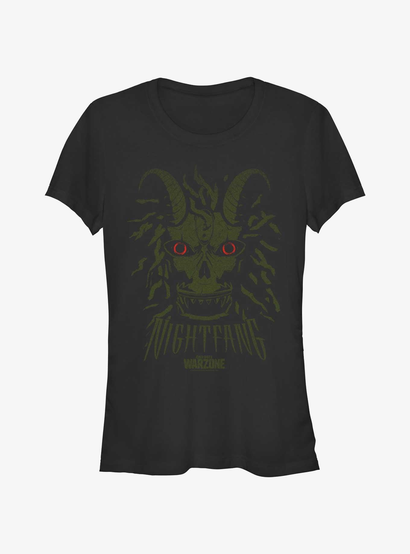 Call of Duty: Warzone Night Fang Green Mask Girls T-Shirt, BLACK, hi-res