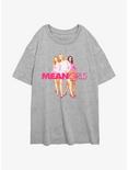 Mean Girls Group Shot Regina Karen and Gretchen Womens Oversized T-Shirt, ATH HTR, hi-res