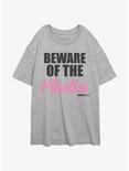Mean Girls Beware Of The Plastics Womens Oversized T-Shirt, ATH HTR, hi-res