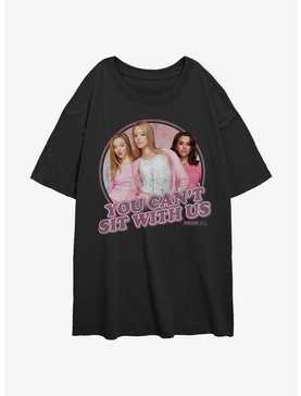 Mean Girls You Can't Sit With Us Portrait Womens Oversized T-Shirt, , hi-res