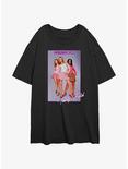 Mean Girls Totally Fetch Poster Womens Oversized T-Shirt, BLACK, hi-res