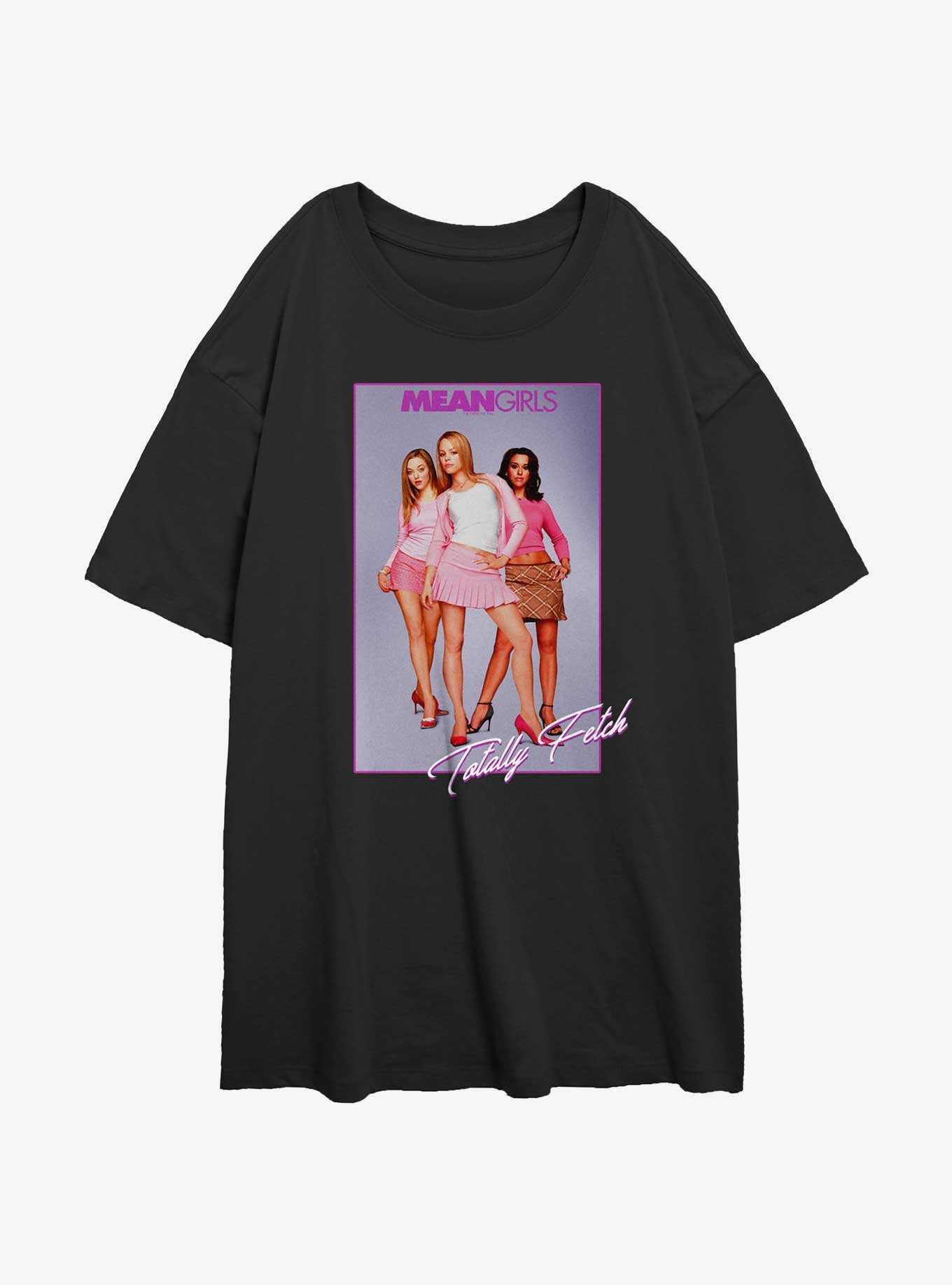 Mean Girls Totally Fetch Poster Womens Oversized T-Shirt, , hi-res