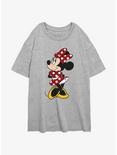 Disney Mickey Mouse Vintage Minnie Womens Oversized T-Shirt, ATH HTR, hi-res
