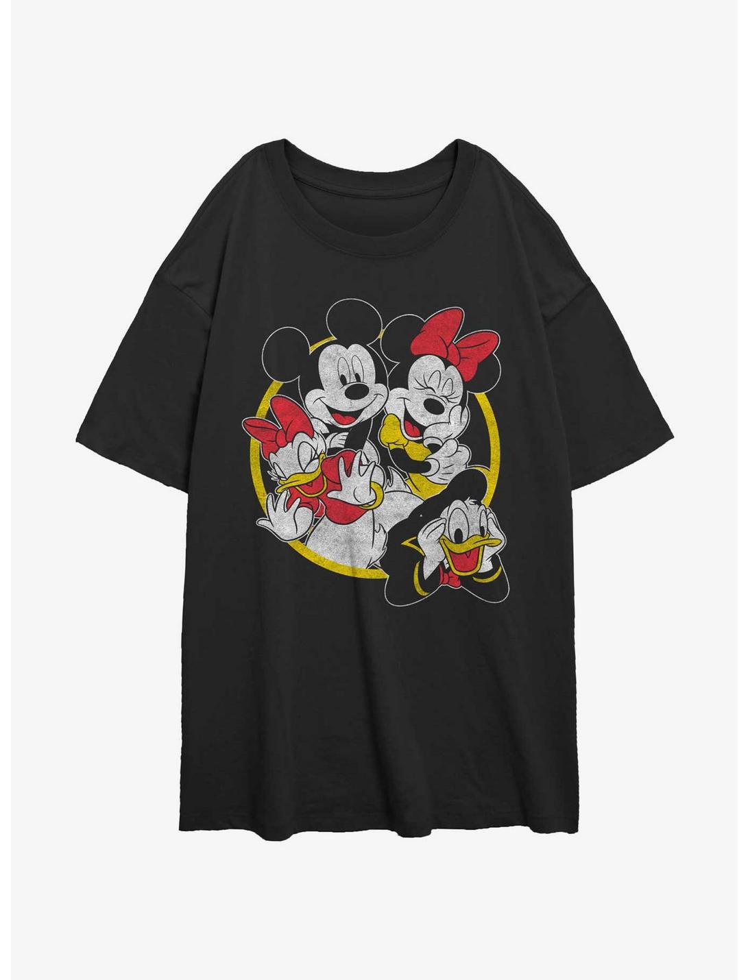 Disney Mickey Mouse Classic Couples Womens Oversized T-Shirt, BLACK, hi-res