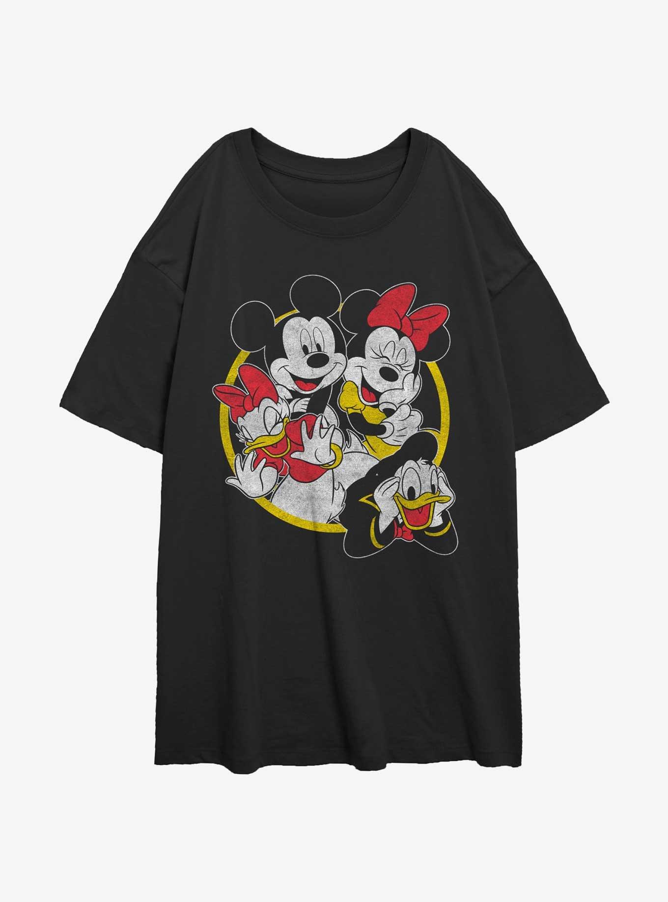 Disney Mickey Mouse Classic Couples Womens Oversized T-Shirt, BLACK, hi-res