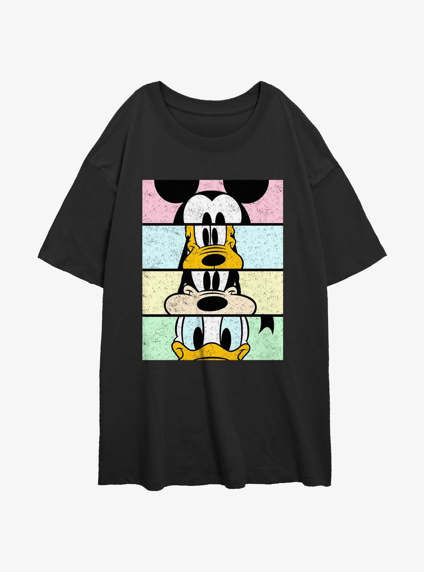 Disney Mickey Mouse Crew Crop Womens Oversized T-Shirt, , hi-res