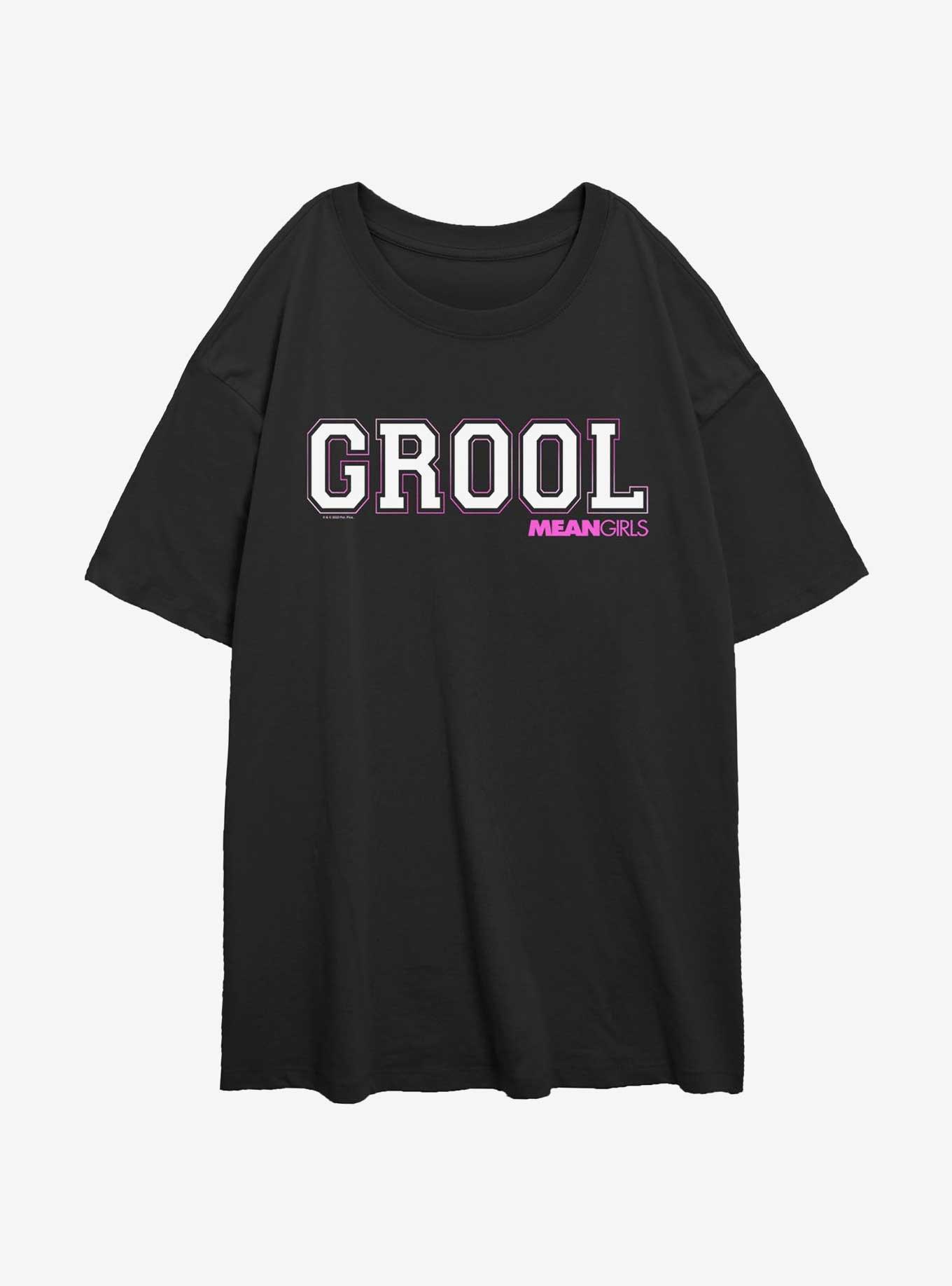 Mean Girls Grool Womens Oversized T-Shirt, BLACK, hi-res