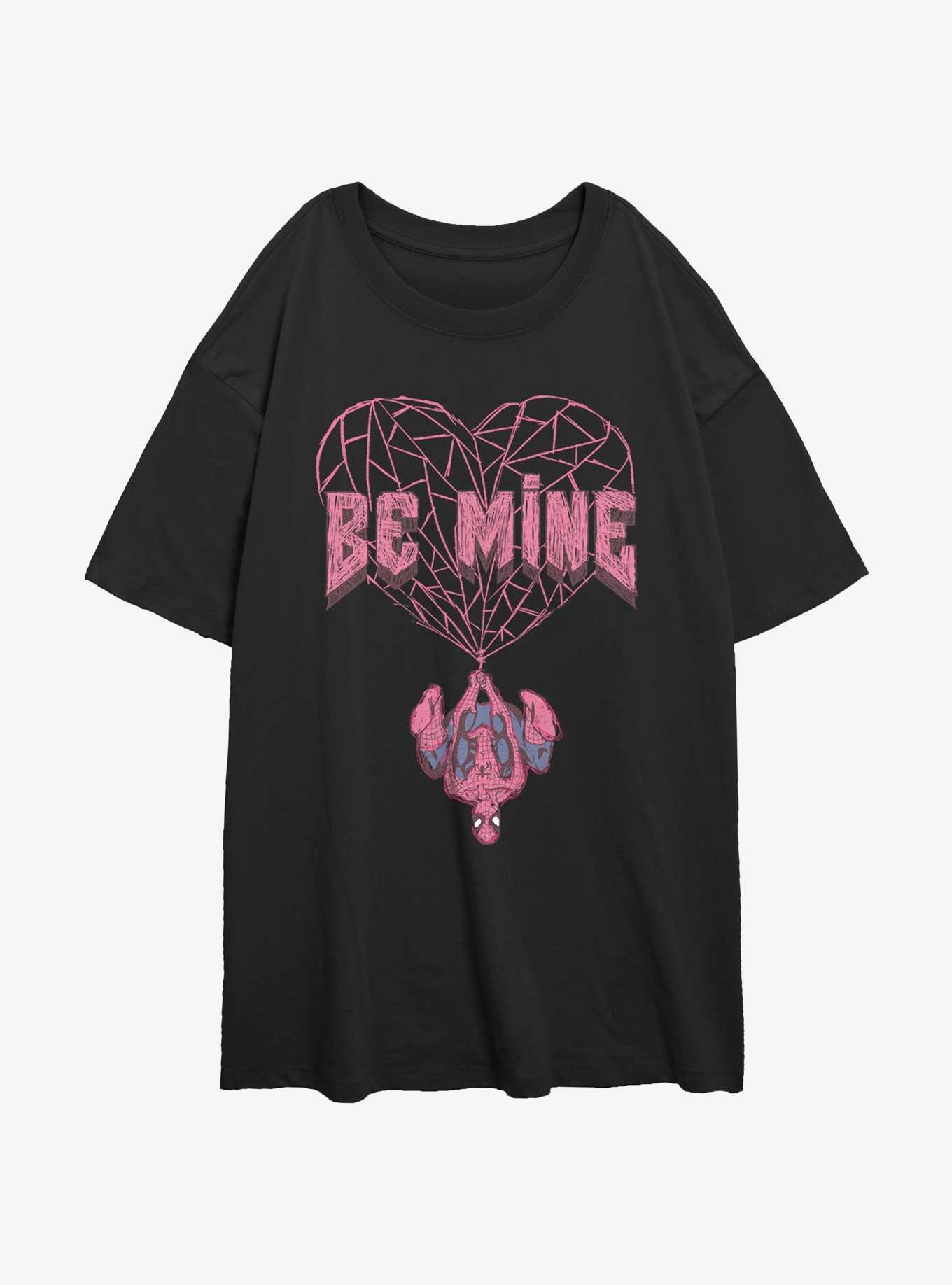 Marvel Spider-Man Be Mine Womens Oversized T-Shirt, , hi-res