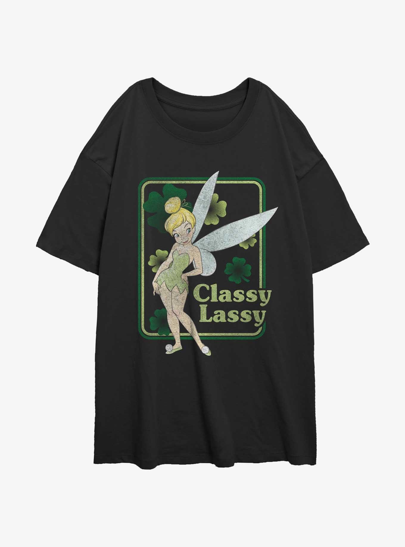 Disney Tinker Bell Classy Lassy Tink Womens Oversized T-Shirt