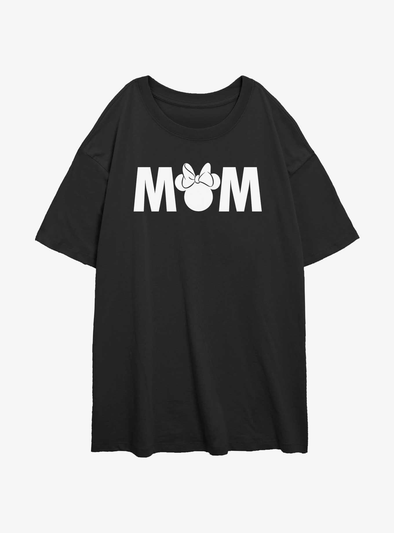 Disney Mickey Mouse Minnie Mom Womens Oversized T-Shirt