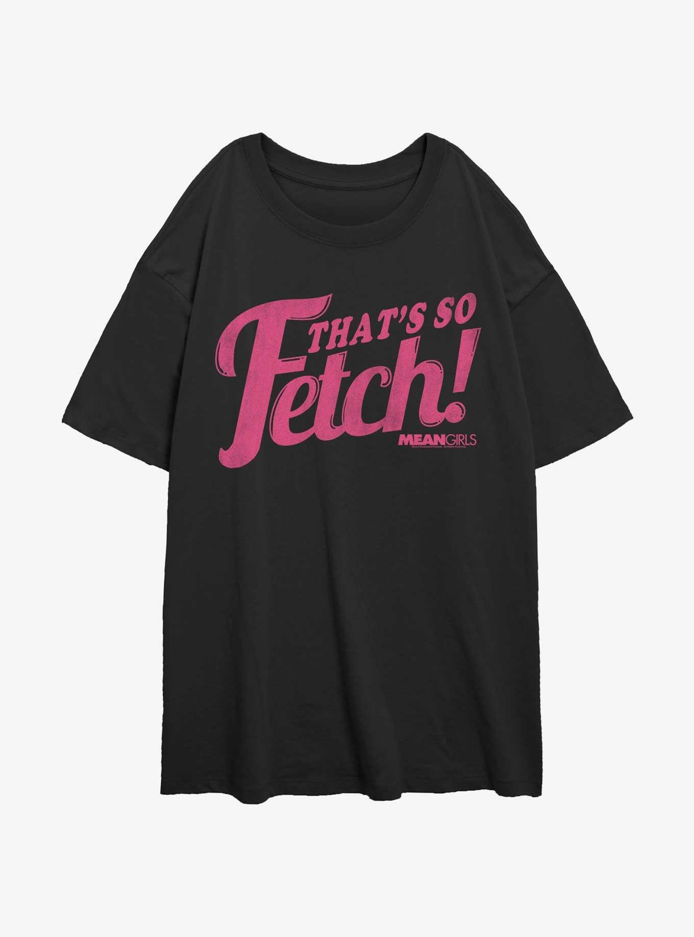Mean Girls That's So Fetch Womens Oversized T-Shirt, BLACK, hi-res