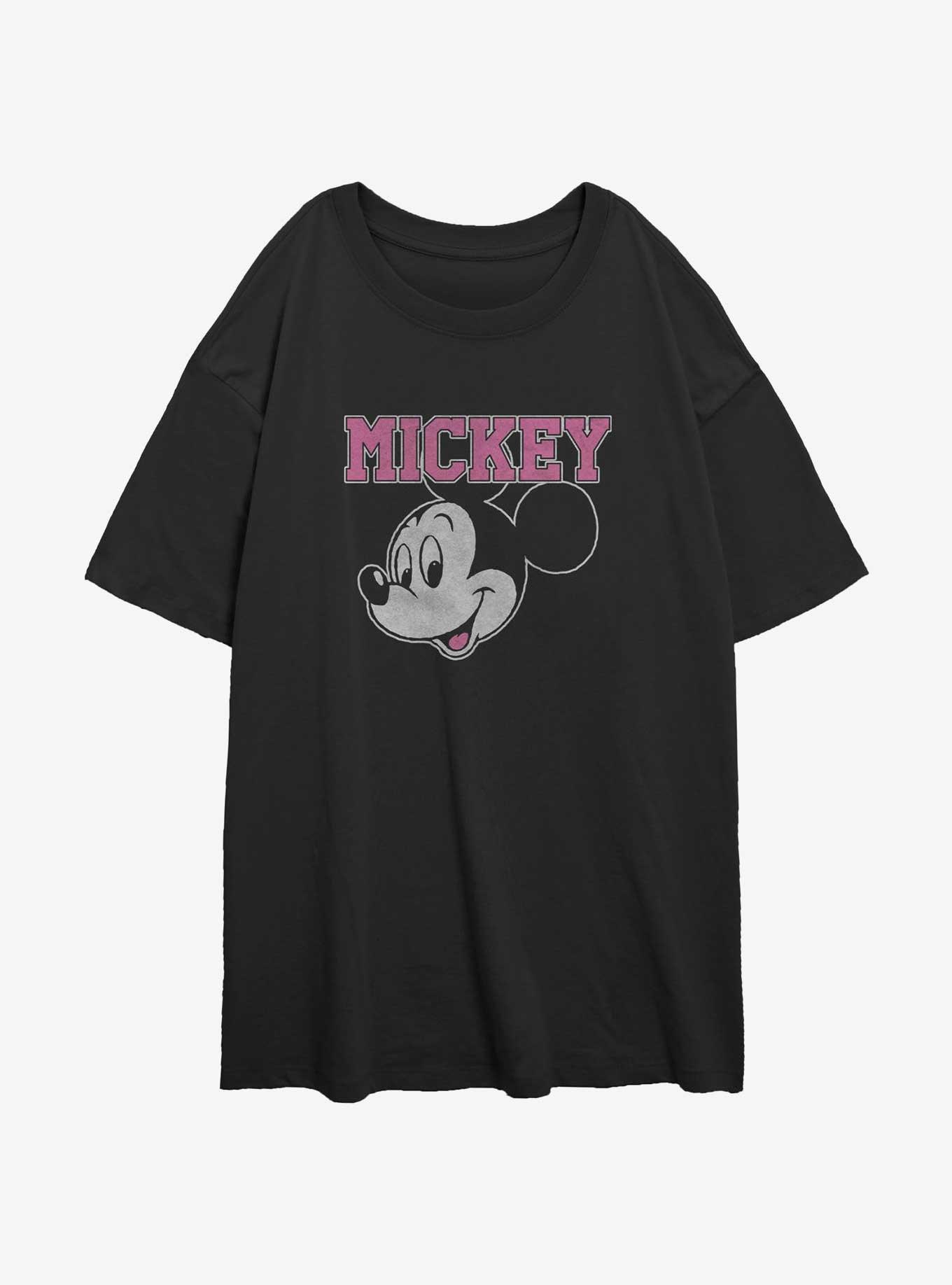 Disney Mickey Mouse Jumbo Head Womens Oversized T-Shirt