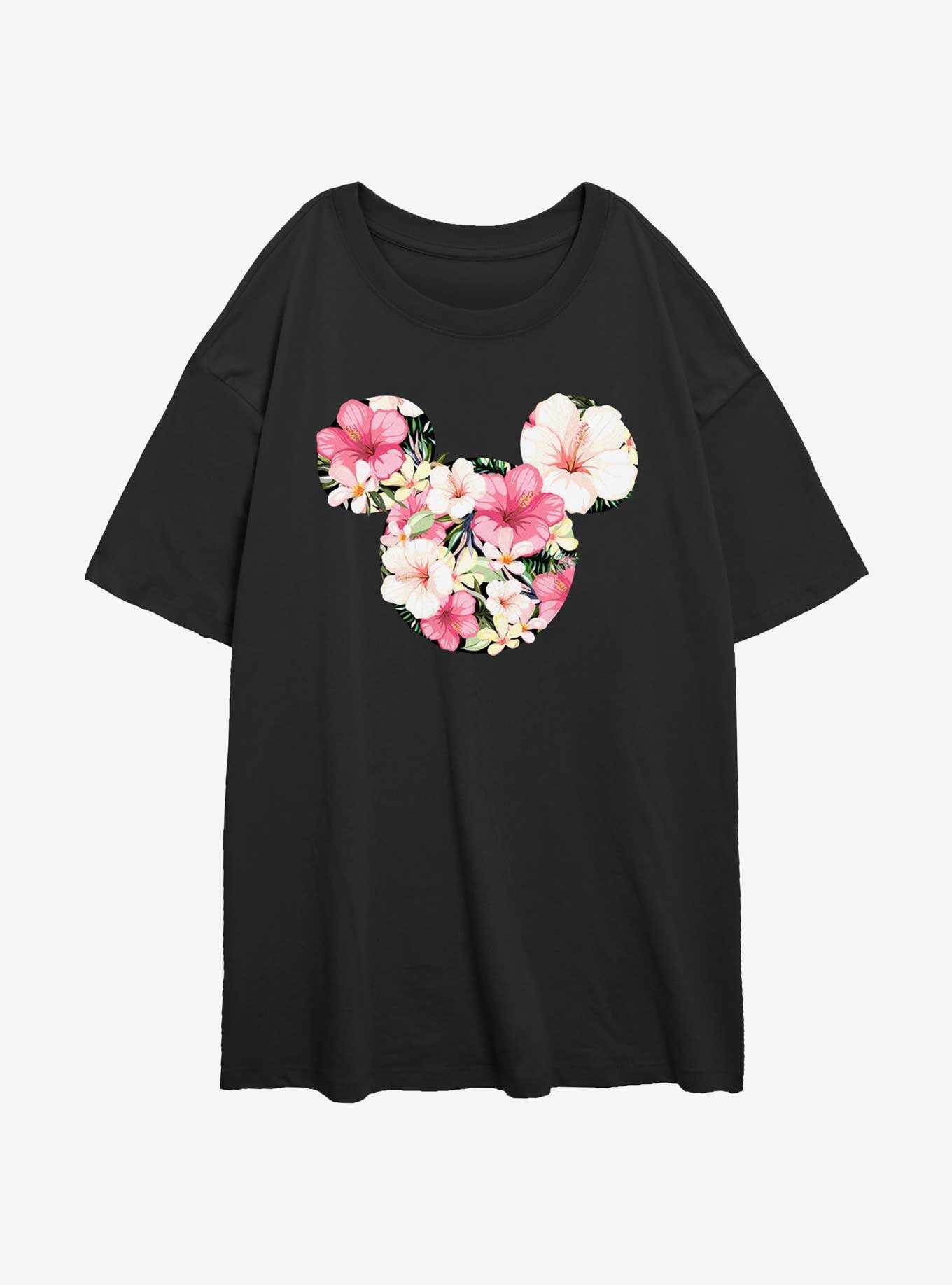 Disney Mickey Mouse Tropical Mouse Womens Oversized T-Shirt, , hi-res