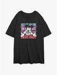 Disney Mickey Mouse Show Stopper Womens Oversized T-Shirt, BLACK, hi-res