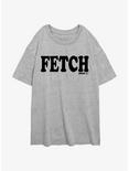 Mean Girls Fetch Womens Oversized T-Shirt, ATH HTR, hi-res