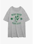 Disney Mickey Mouse Team Lucky Womens Oversized T-Shirt, ATH HTR, hi-res