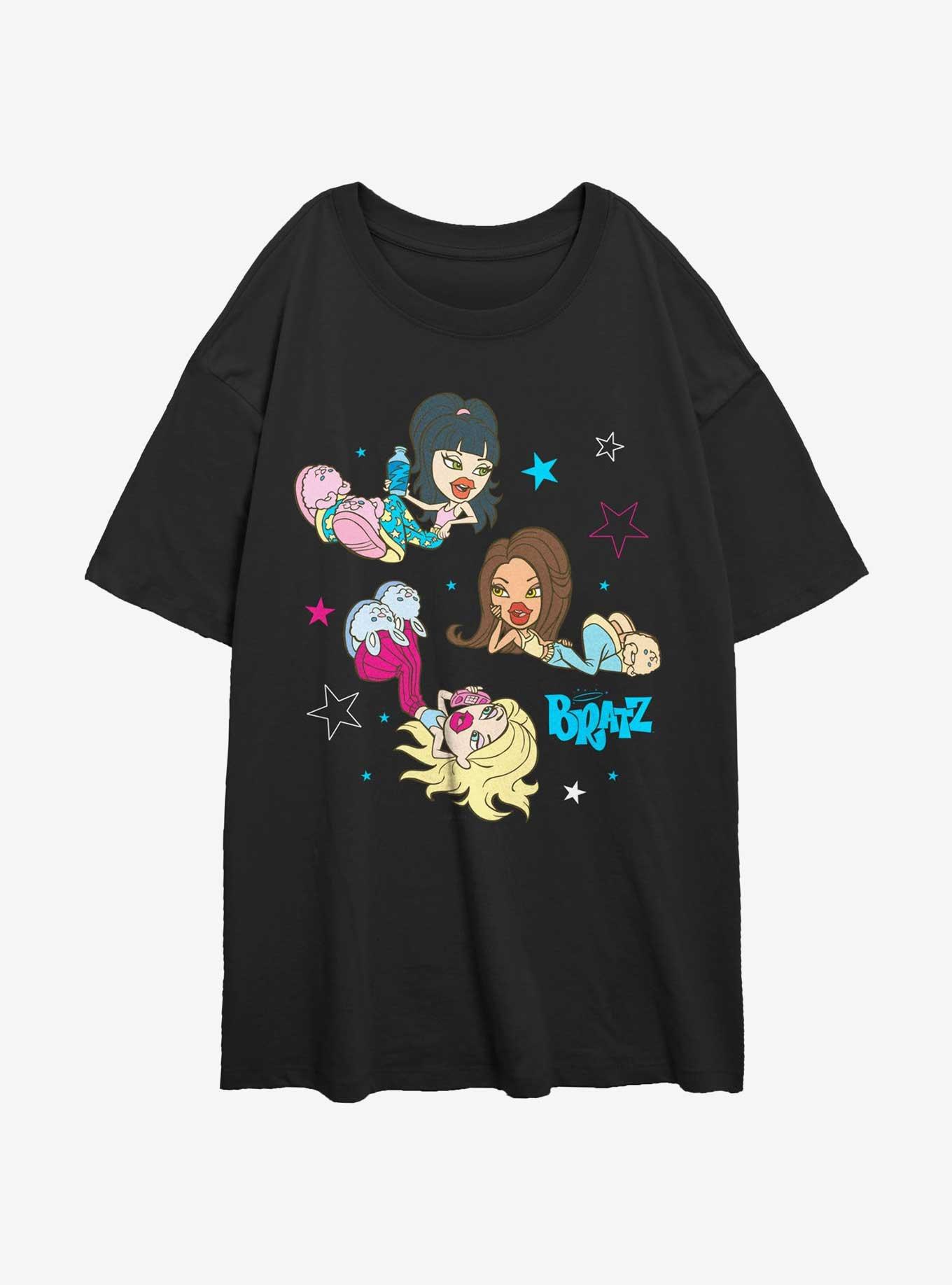 Bratz Sleepover Womens Oversized T-Shirt, , hi-res