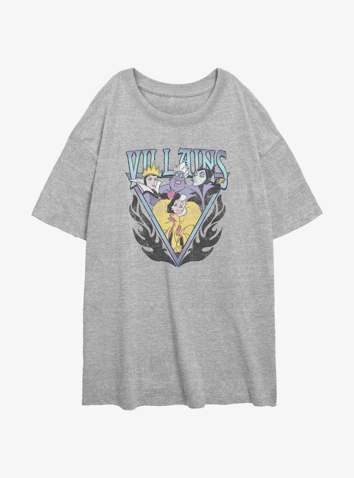 Disney Villains Villainous Ladies Womens Oversized T-Shirt, , hi-res