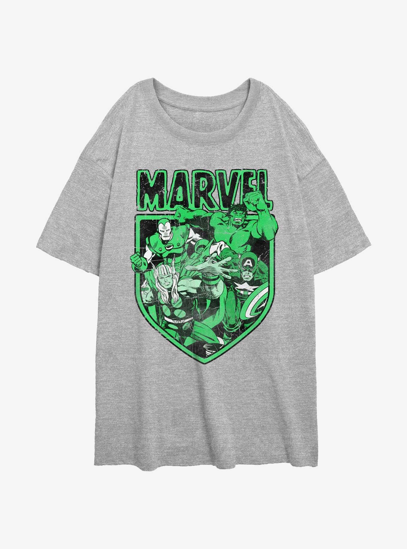 Marvel Avengers Marvel Tonal Womens Oversized T-Shirt, ATH HTR, hi-res