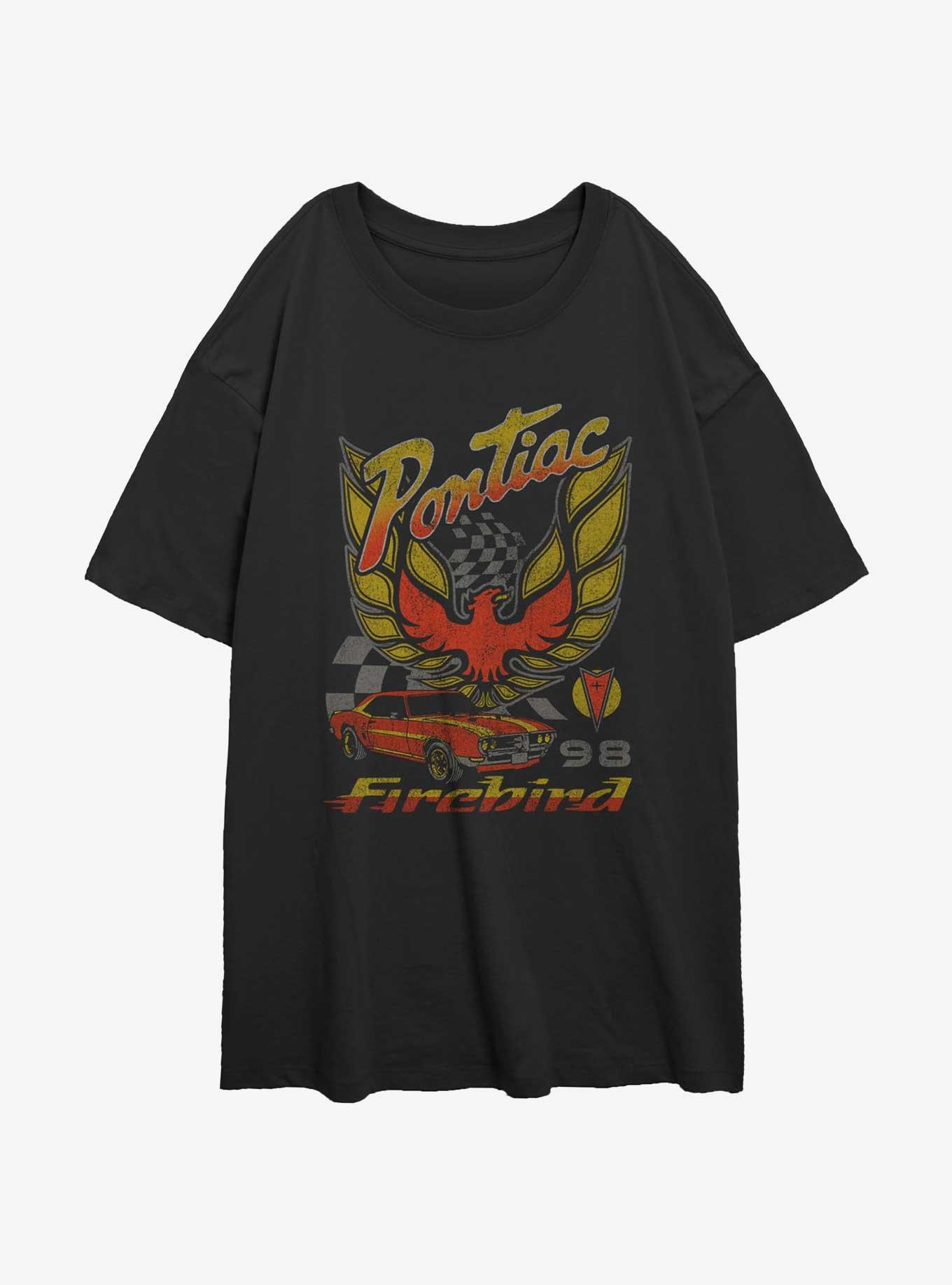 General Motors Pontiac Firebird Race Womens Oversized T-Shirt