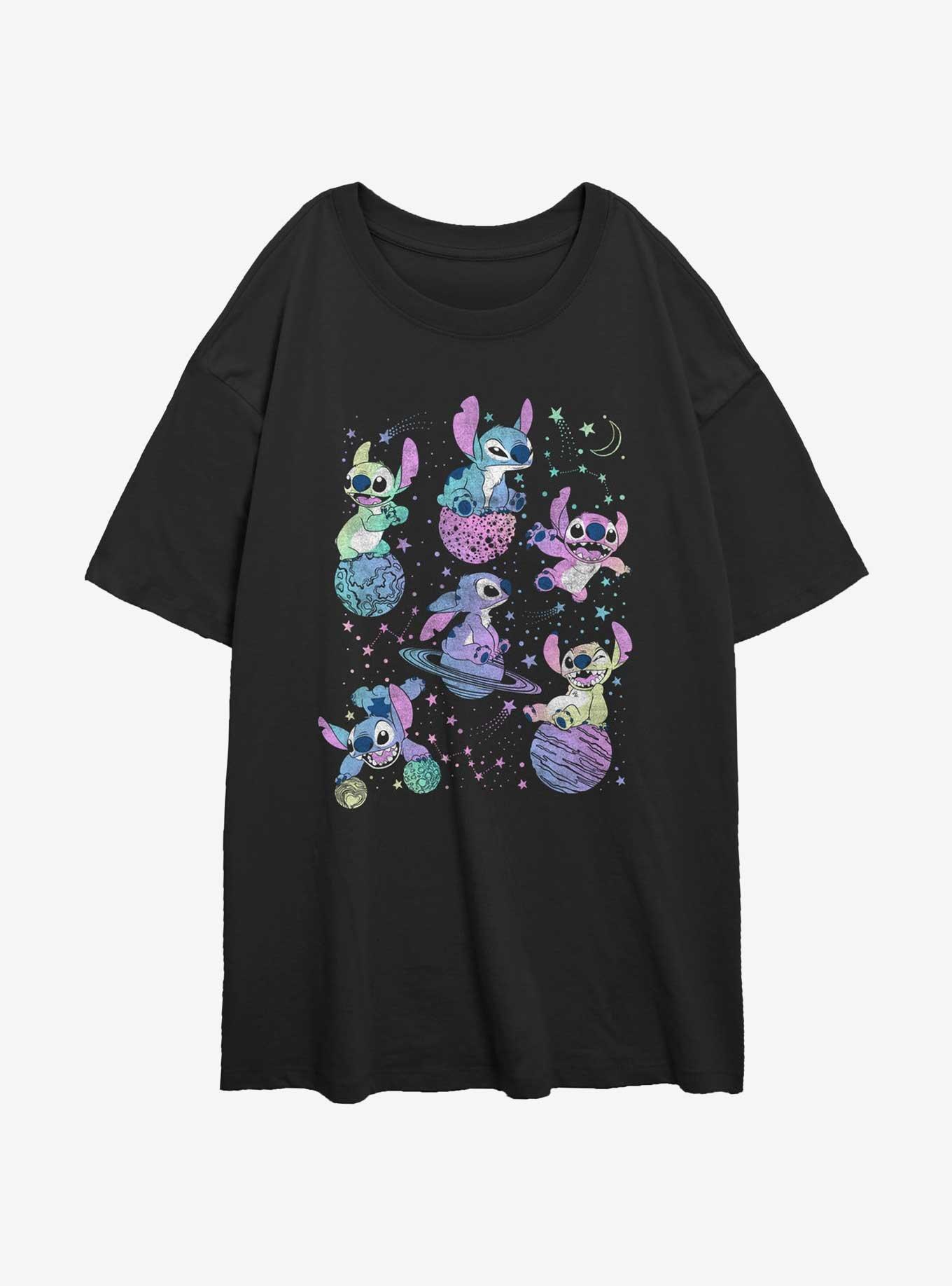 Disney Lilo & Stitch Planetary Womens Oversized T-Shirt