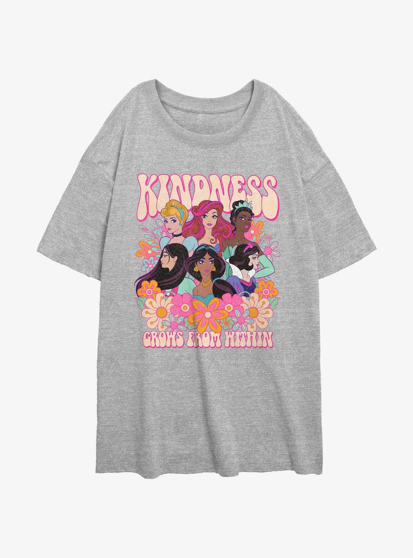 Disney Princesses Princess Kindness Womens Oversized T-Shirt