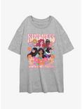 Disney Princesses Princess Kindness Womens Oversized T-Shirt, ATH HTR, hi-res