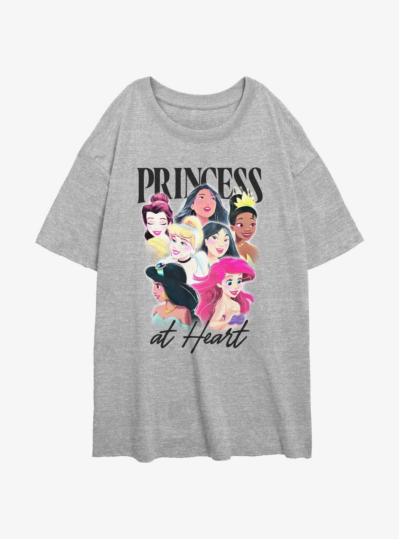Disney Beauty and the Beast Princess At Heart Womens Oversized T-Shirt, , hi-res