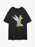 Disney Tinker Bell Fairy Wings Womens Oversized T-Shirt, BLACK, hi-res
