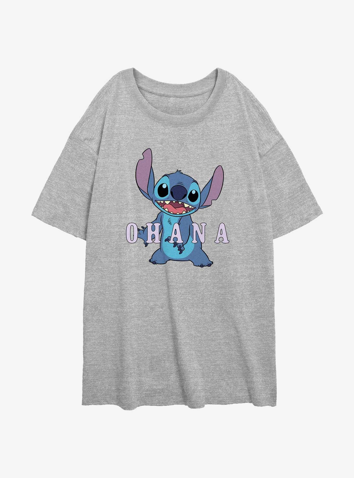 Disney Lilo & Stitch Ohana Womens Oversized T-Shirt