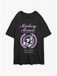 Disney Mickey Mouse Racquet Club Womens Oversized T-Shirt, BLACK, hi-res