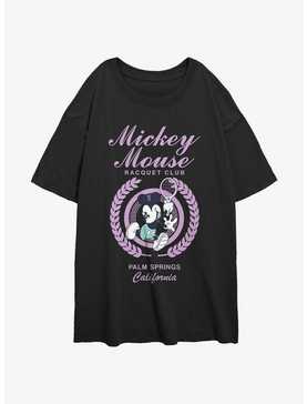 Disney Mickey Mouse Racquet Club Womens Oversized T-Shirt, , hi-res