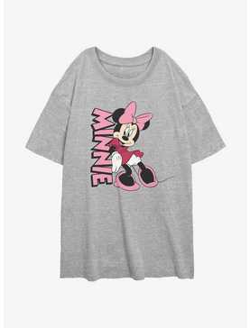Disney Minnie Mouse Minnie Lean Name Womens Oversized T-Shirt, , hi-res