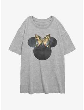 Disney Minnie Mouse Butterfly Bow Womens Oversized T-Shirt, , hi-res